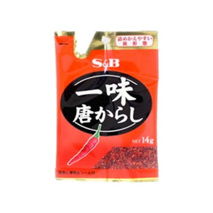 【単品10個セット】 S&B エスビー 一味唐辛子 袋 14g
