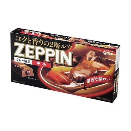 【10個セット】 グリコ カレーZEPPIN 中辛 175g x10 まとめ売り セット販売 お徳用 おまとめ品