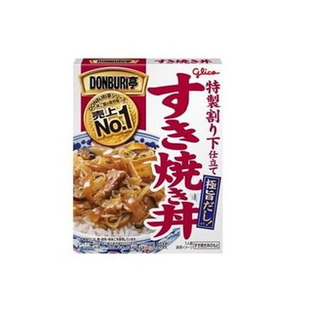 【10個セット】 グリコ DONBURI亭 すき焼き丼 170g x10