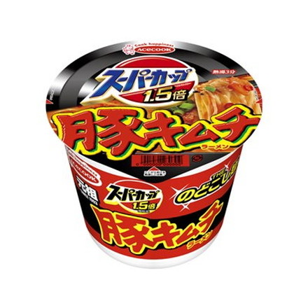 エースコック SC1.5倍新豚キムチラーメン 107g x12 12個セット