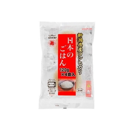 【単品12個セット】 越後製菓 日本のごはん 4食入 120gx4