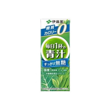 【12個セット】 伊藤園 ごくごく飲める毎日1杯の青汁無糖 200ml x12