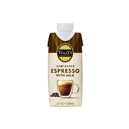 【12個セット】 伊藤園 TULLY'Sエスプレッソミルク 330ml x12