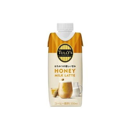【12個セット】 伊藤園 TULLY'Sハニーミルクラテ紙 330ml x12