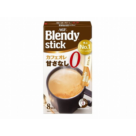 【6個セット】 AGF ブレンディ スティック カフェオレ甘さなし 8本 x6