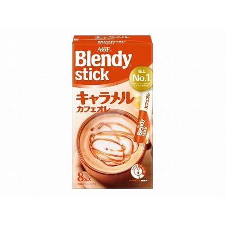 【6個セット】 AGF ブレンディ スティック キャラメルラテ 8本 x6