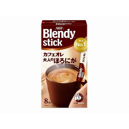 【6個セット】 AGF ブレンディ スティック カフェオレほろにが 8本 x6
