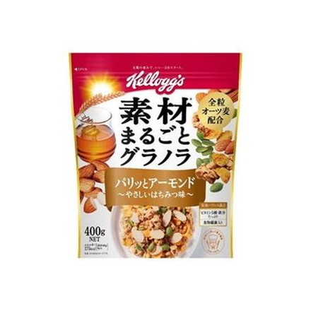 【6個セット】 日本ケロッグ 素材グラノラ アーモンド 400g x6