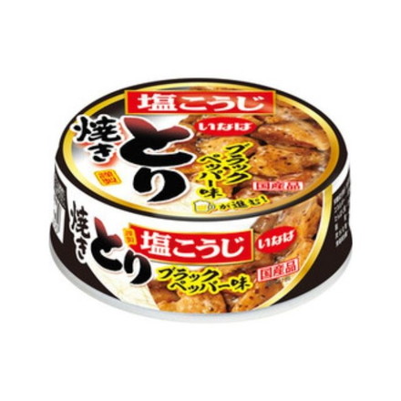 【単品24個セット】 いなば 焼きとり ブラックペッパー味 65g