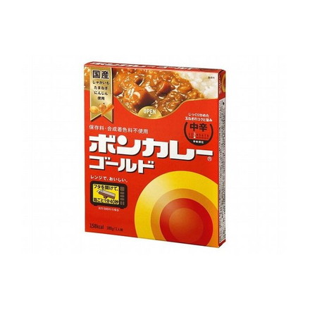 【10個セット】 大塚食品 ボンカレーゴールド 中辛 180g x10コ
