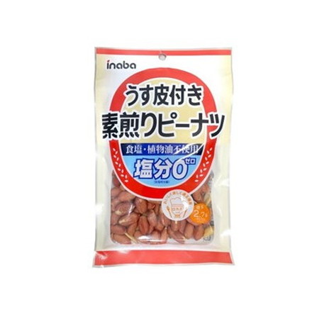 稲葉ピーナツ うす皮付き素煎りピーナツ 88g x12 12個セット