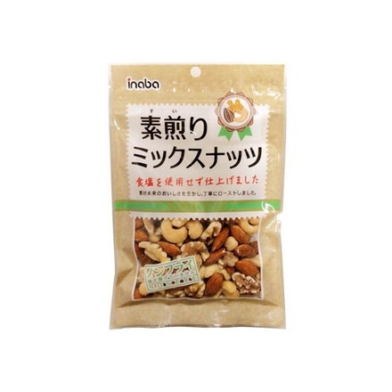 【単品10個セット】 稲葉ピーナツ 素煎りミックスナッツ 90g