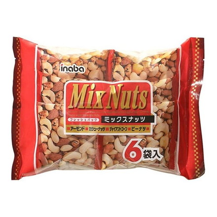 【12個セット】 稲葉ピーナツ ミックスナッツ 6袋 132g x12 まとめ売り セット販売 お徳用 おまとめ品