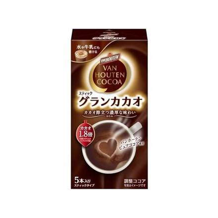 【単品6個セット】 バンホーテン グランカカオ 18gx5本