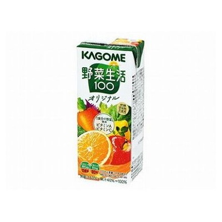 【12個セット】 カゴメ 野菜生活100 オリジナル 紙 200ml x12
