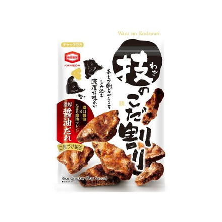 【単品6個セット】 亀田製菓 技のこだ割り濃厚醤油 110g