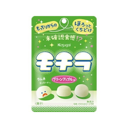 【単品6個セット】 春日井製菓 モチラ グリーンアップル味 39g