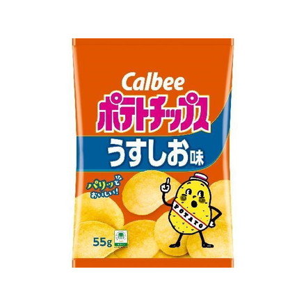 【単品16個セット】 カルビー ポテトチップス うすしお味 55g