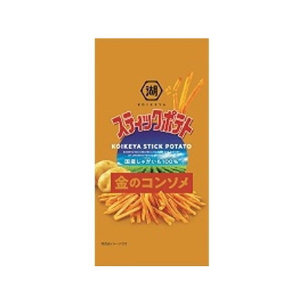 【単品6個セット】 湖池屋 ピュアポテト金のコンソメ 34g