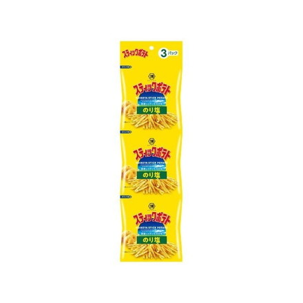 【単品14個セット】 湖池屋 スティックポテト のり塩 3連 39g
