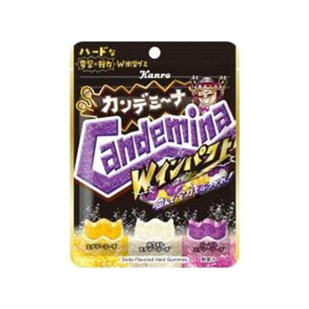 【単品6個セット】 カンロ カンデミーナグミ Wインパクト 72g