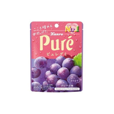 【6個セット】 カンロ ピュレグミ グレープ 56g x6 まとめ売り セット販売 お徳用 おまとめ品
