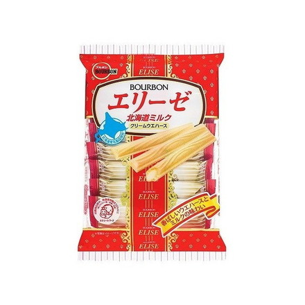 【12個セット】 ブルボン エリーゼ 北海道ミルク 16本 x12