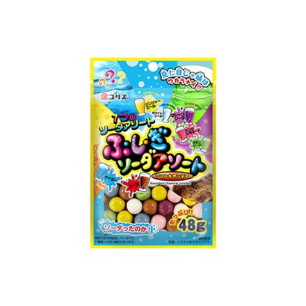 コリス ふしぎソーダアソートソフトキャン 48g x10 10個セット