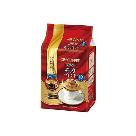 【6個セット】 KEYコーヒー ドリップオン モカブレンド 8gx10袋 x6 まとめ売り セット販売 お徳用 おまとめ品
