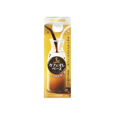 【単品6個セット】 KEYコーヒー カフェオレベース 紙 500ml