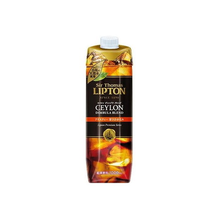 【6個セット】 キーコーヒー サー・トーマス・リプトン アイスティー 甘さひかえめ テトラプリズマ 1L x6 まとめ売り セット販売 お徳用 おまとめ品