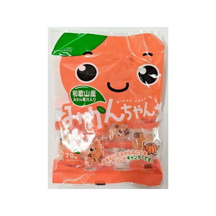 【単品10個セット】 川口製菓 みかんちゃん 70g