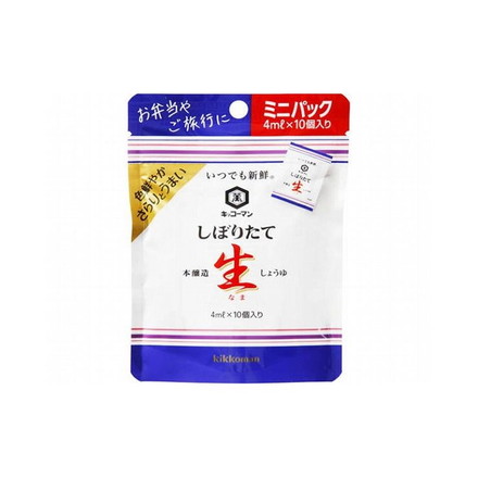 【まとめ買い】 キッコーマン 新鮮 しぼりたて生しょうゆ 4mlX10 x12個セット 食品 セット セット販売 まとめ