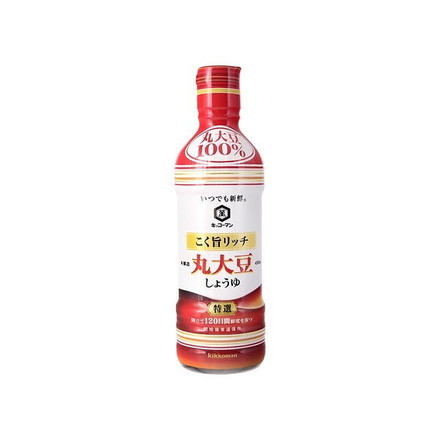 【単品12個セット】 キッコーマン こく旨リッチ特選丸大豆しょうゆ 450mlx12 まとめ買い まとめ売り お徳用 大容量 セット販売