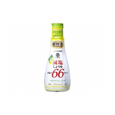 【6個セット】 キッコーマン 新鮮 超減塩 食塩分66%カット 200ml x6コ