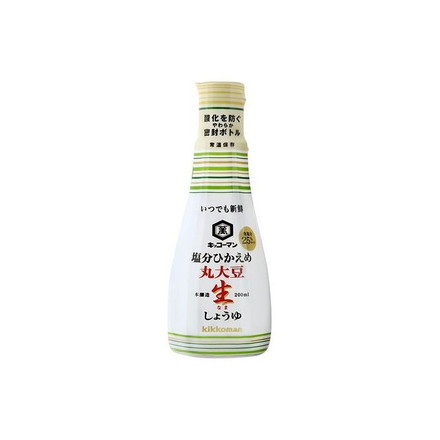 【6個セット】 キッコーマン 塩分ひかえめ 丸大豆生しょうゆ 200ml x6 まとめ売り セット販売 お徳用 おまとめ品