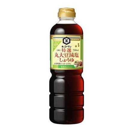 【6個セット】 キッコーマン 特選丸大豆 減塩 750ml x6コ