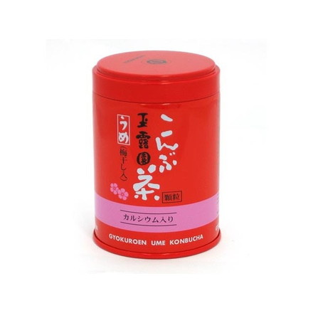 【単品5個セット】 玉露園 梅こんぶ茶カルシウム入(顆粒)缶 40gx5 まとめ買い まとめ売り お徳用 大容量 セット販売
