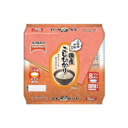 【単品4個セット】 テーブルマーク 国産こしひかり 8食 1.2Kg