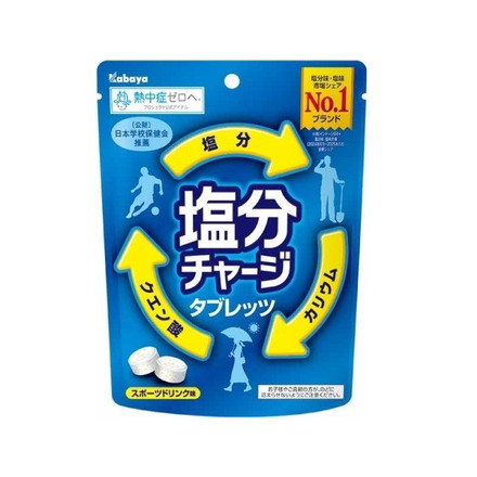 【単品6個セット】 カバヤ 塩分チャージタブレッツ 81g