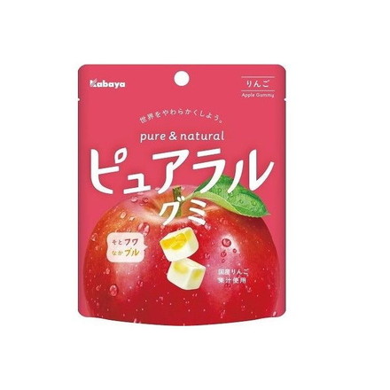 【8個セット】 カバヤ ピュアラルグミ りんご 58g x8 まとめ売り セット販売 お徳用 おまとめ品