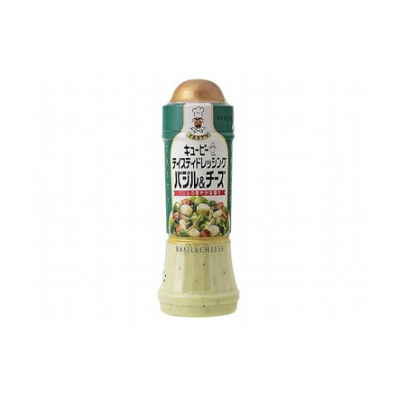 【12個セット】 キューピー テイスティドレッシング バジル&チーズ 210ml x12コ