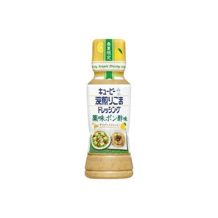 【単品24個セット】 キユーピー 深煎りごまドレ 薬味ポン酢味 180ml