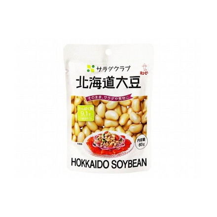 【10個セット】 キユーピー サラダクラブ 北海道大豆 60g x10コ