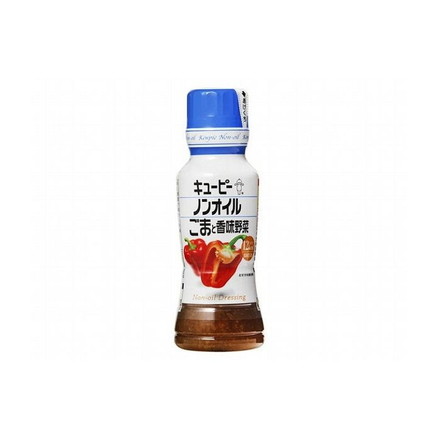 【12個セット】 キューピー ノンオイル ごまと香味野菜 180ml x12コ