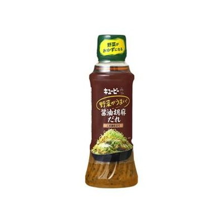 【12個セット】 キユーピー 野菜がうまい!醤油胡麻だれ 300ml x12