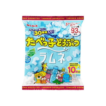 【単品12個セット】 ギンビス たべっ子どうぶつラムネ 10袋 80g