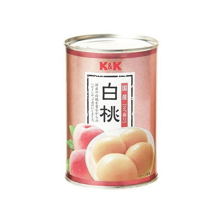 【12個セット】 K&K 白桃 425g x12 まとめ買い まとめ売り お徳用 大容量 セット販売