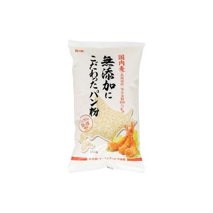 【10個セット】 K&K 国内麦 無添加にこだわったパン粉 180g x10 まとめ売り セット販売 お徳用 おまとめ品