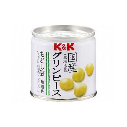 【まとめ買い】 K&K 国産 グリンピース 無着色 EO缶 SS2号缶 x6個セット 食品 まとめ セット セット買い 業務用